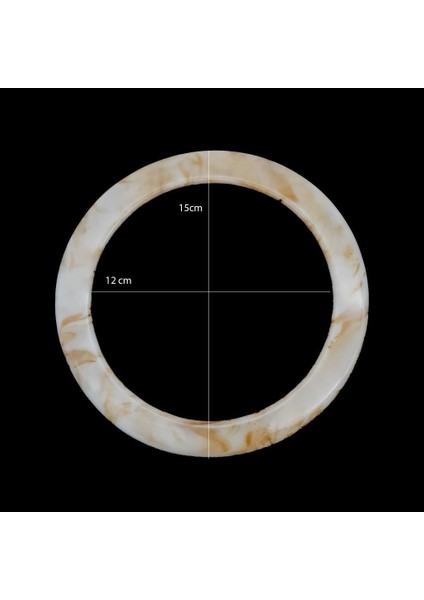 Çanta Aksesuar 15CM Yuvarlak Akrilik Siyah Çanta Sapı modelleri