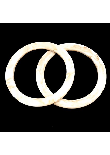 Çanta Aksesuar 15CM Yuvarlak Akrilik Bej Mermer Desen Çanta Sapı fiyatları