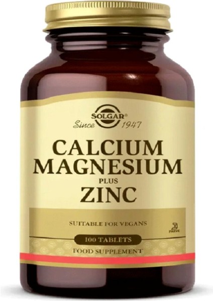 Kalsiyum Magnezyum Plus Zinc 100 Tablet fırsatları