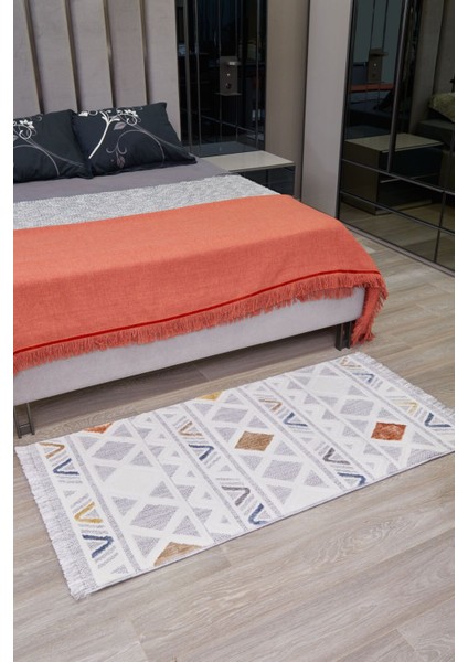 Broadway Iskandinav Salon Halısı Mutfak Halısı Yolluk Bukle Dokuma Halı Geometrik Multi Br-04