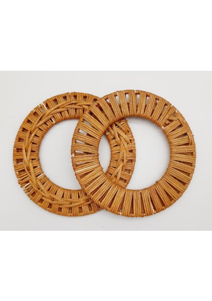 Çanta Aksesuar Yuvarlak Örgülü Koyu Ton Gerçek Bambu Çanta Sapı fiyatları