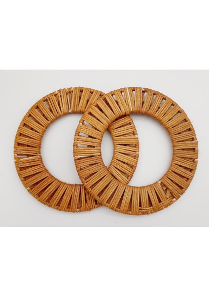 Çanta Aksesuar Yuvarlak Örgülü Koyu Ton Gerçek Bambu Çanta Sapı modelleri