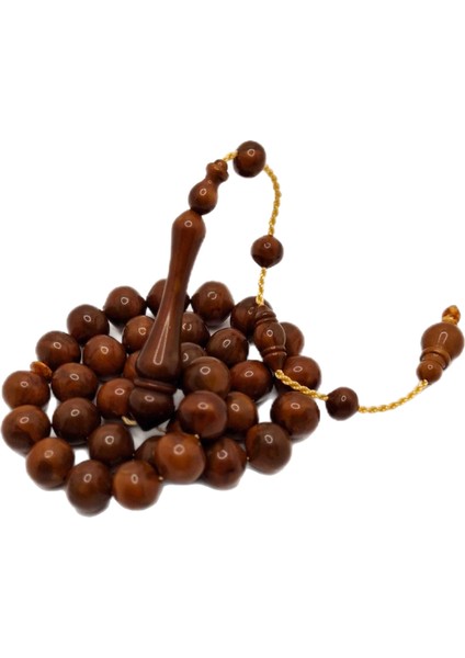 Açık Kahverengi Sığırcık Kesim Özel Lüks Model Toz Kehribar Tesbih modelleri