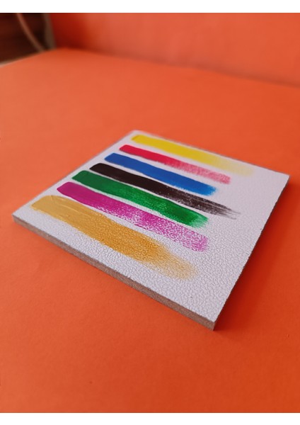 17 x 23 cm Pres Mdf Plaka 2 Adet Yüzey Dokulu Kompozit Boyanabilir Mdf Kalınlık 5 mm