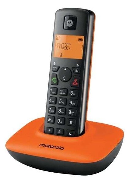 Motorola T401+ Dect Turuncu Telsiz Telefon