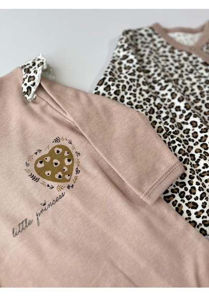 Fukukumbaby Leopar Desenli 2li Tulum
