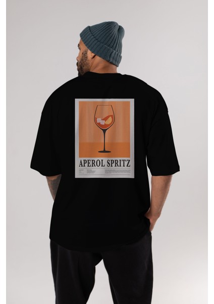 Aperol Spritz 8 Arka Baskılı Oversize T-Shirt Erkek Kadın Unisex %100 Pamuk Bisiklet Yaka Tişort indirimleri