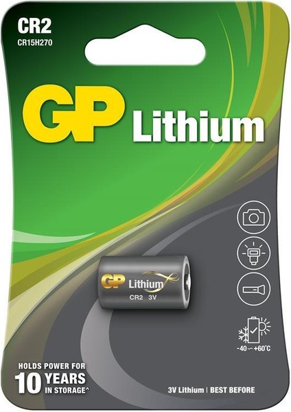 Gpcr2-U1 Cr2 3V Lityum Pil Fotoğraf Makinesi Pili Tekli Paket
