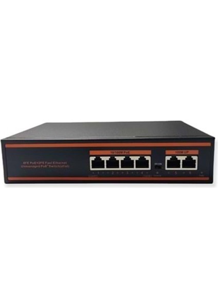 ND1PG0421A 4 Port Poe+ 10-100-1000 Mbps 2 Port 10-100-1000 Uplink 1 Port Sfp Switch 78W