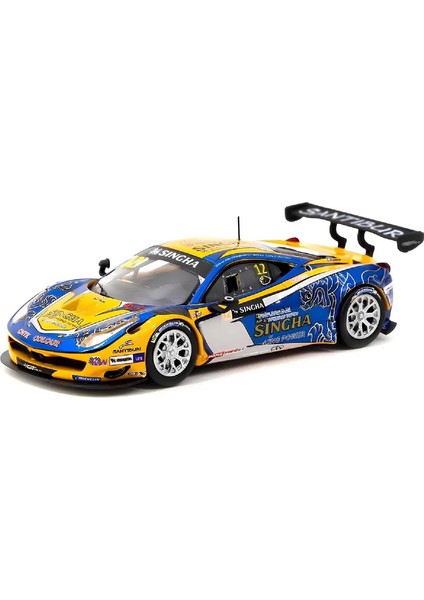 1:64 Diecast Ferrari 458 Italia Gt3 - Gt Asia 2016 - Ferra Tarmac Model Araba