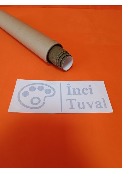 Tuval Bezi 120 x 140 cm Net 127 x 147 cm Arkası Yeşilimsi Çift Astar Orta Dokulu 380 gr / m2