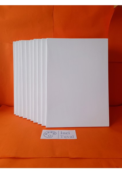 10 Adet 35 x 50 cm Öğrenci Tuval Arkadan Zımbalı College Kalite Ön Yüz Astarlı Çocuk Tuvali Workshop