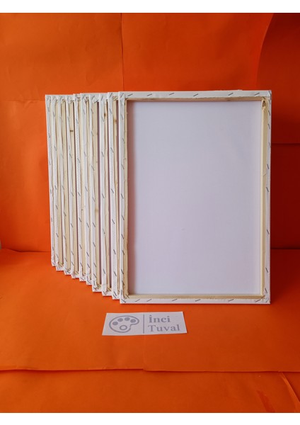 10 Adet 35 x 50 cm Öğrenci Tuval Arkadan Zımbalı College Kalite Ön Yüz Astarlı Çocuk Tuvali Workshop