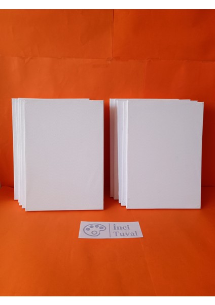 10 Adet 25 x 35 cm Öğrenci Tuval Arkadan Zımbalı College Kalite Ön Yüz Astarlı Çocuk Tuvali Workshop