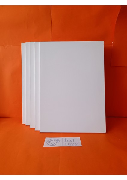 5 Adet 35 x 50 cm Öğrenci Tuval Arkadan Zımbalı College Kalite Ön Yüz Astarlı Çocuk Tuvali Workshop
