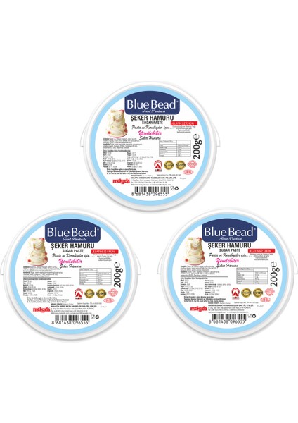 Erguvan Şeker Hamuru 200 gr x3 Adet