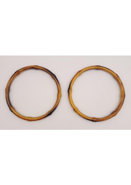 Çanta Aksesuar Bambu Görünümlü 13 cm Çapında Plastik Çift Sap fiyatları