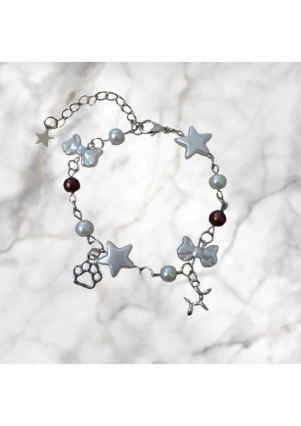 Köpek ve Pati Charm Coquette Bileklik Y2K