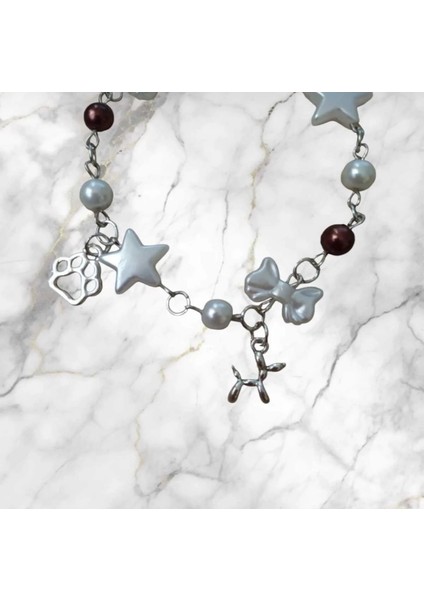 Köpek ve Pati Charm Coquette Bileklik Y2K fiyatları