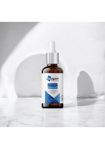 Dolgunlaştırıcı ve Yoğun Nemlendirici Kolajen, Hyaluronic Acid, Algae Cilt Bakım Serumu 30 ml