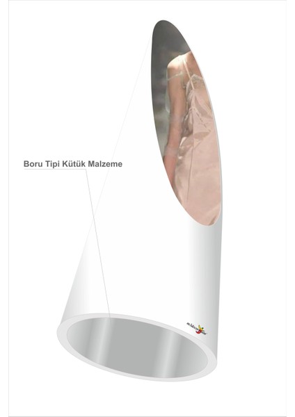 Ilginç Değişik Yuvarlak 168 cm Beyaz Silindir Elips Boy Banyo Ofis Mağaza Salon Aynası modelleri