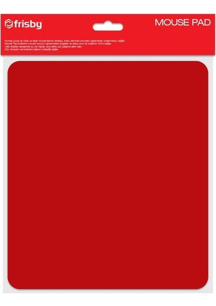 FMP-760-R Mouse Pad Kumaş (KIRMIZI)220 x 250 x 5mm