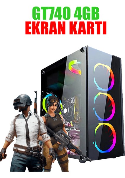 N12X Intel Core I5 3470 16GB 256GB SSD 500GB 4GB GT740 Ek. 23.6"Masaüstü Oyuncu Bilgisayarı indirimleri