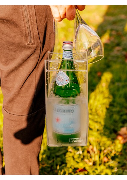 Ice Bag Taşınabilir Şişe/kutu/şarap Soğutucu Buz Çantası modelleri