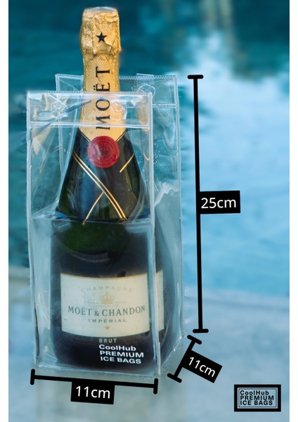 Ice Bag Taşınabilir Şişe/kutu/şarap Soğutucu Buz Çantası