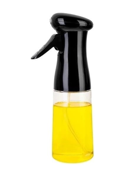 Heyf® Çok Amaçlı Cam Şişe Püskürtmeli Dağıtıcı Yağdanlık Limonluk Sirke Sosluk Spreyi Siyah