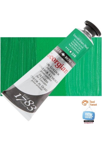Georgian N:338 Emerland Green (Hue) Yağlı Boya 38ML Profesyonel Yeni Paket