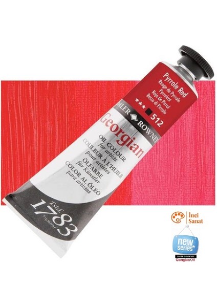 Georgian N:512 Pyrrole Red Yağlı Boya 38ML Profesyonel Yeni Paket