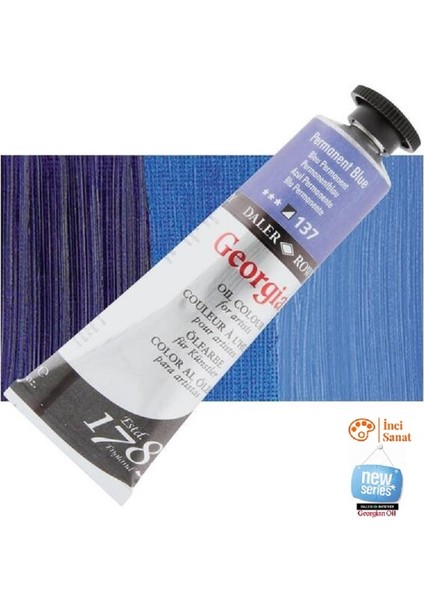 Georgian N:137 Permanent Blue Yağlı Boya 38ML Profesyonel Yeni Paket