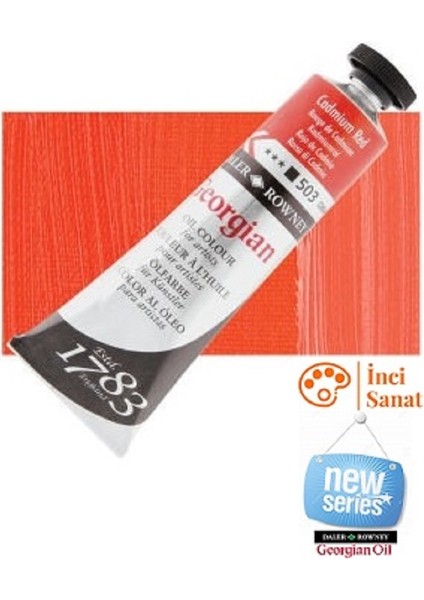 Georgian N:503 Cadmium Red Yağlı Boya 38ML Profesyonel Yeni Paket