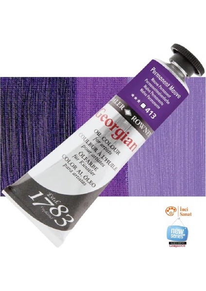 Georgian N:413 Permanent Mauve Yağlı Boya 38ML Profesyonel Yeni Paket