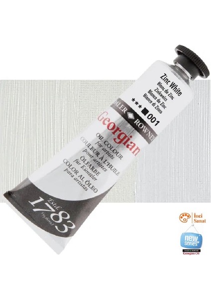Georgian N:001 Zinc White Yağlı Boya 38ML Profesyonel Yeni Paket