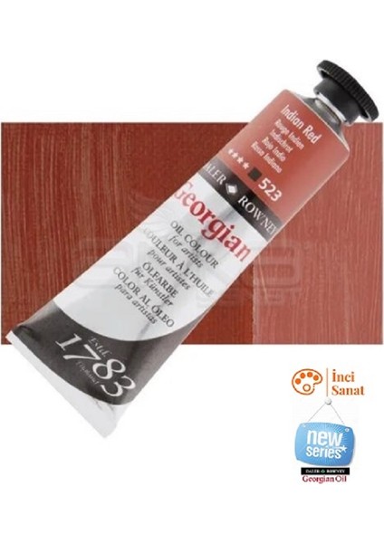Georgian N:523 Indian Red Yağlı Boya 38ML Profesyonel Yeni Paket