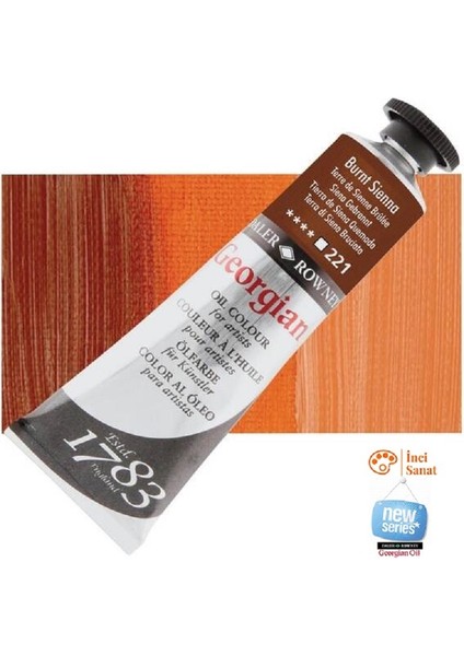 Georgian N:221 Burnt Sienna Yağlı Boya 38ML Profesyonel Yeni Paket