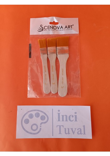 3 Lü Zemin Fırça Seti Yağlı Sentetik