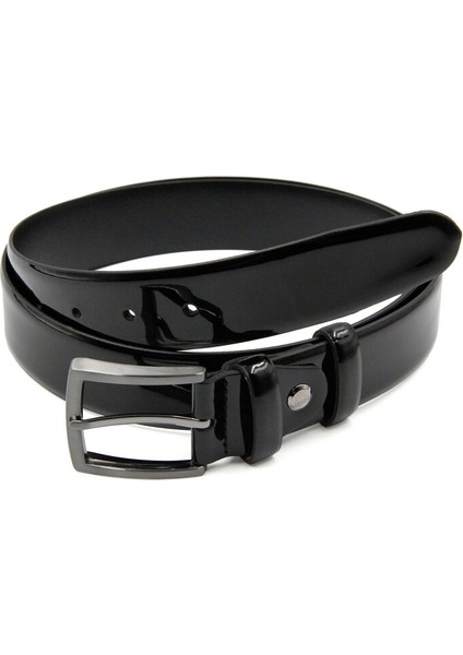 Erkekler Için Parlak Siyah Klasik Deri Kemer fiyatları