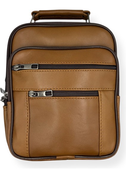 Deri Uzun Askılı Erkek El ve Omuz Çantası