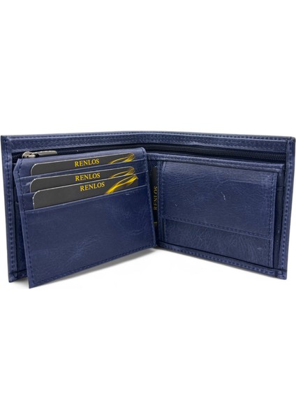Hakiki Deri Lacivert Erkek Cüzdanı - Çoklu Kart ve Para Bölmesi modelleri