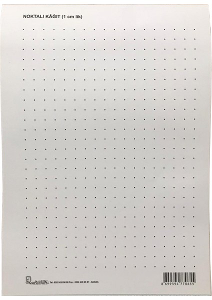 A4 Noktalı Kağıt(1 Cm.)