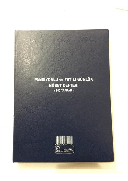 Pansiyonlu Ve Yatılı Günlük Nöbet Defteri (200 Yaprak)