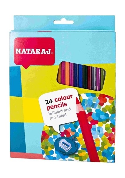 Nataraj 24 Renk Büyük Boy Kuruboya Kalem Seti fiyatları