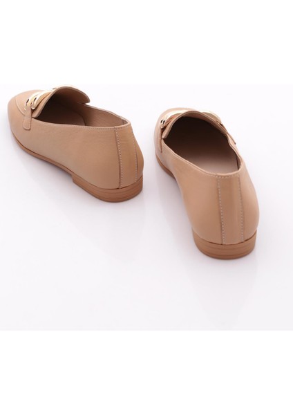 701 Kadin Aksesuarli Loafer Ayakkabi modelleri