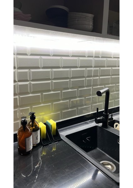 Çift Hazneli Minimalist ve Şık Çift Süngerlik-Sabunluk