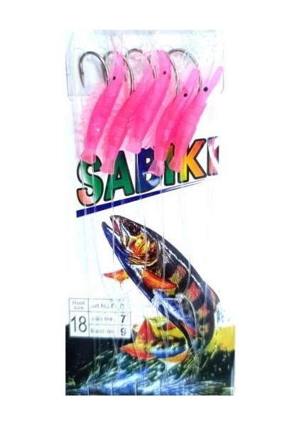 5 Iğneli Pink Karides Çapari