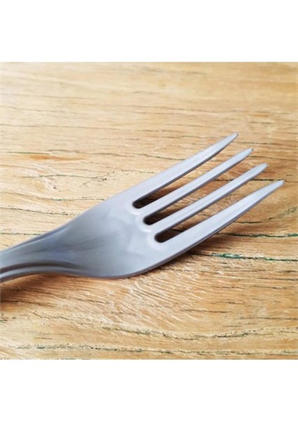 Plastik Gri Renkli Lü x Parti Doğum Günü Çatal - 18 cm . - 25 Adetlik Paket modelleri