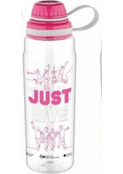 Tritan Desenli Matara 800 ml Pembe